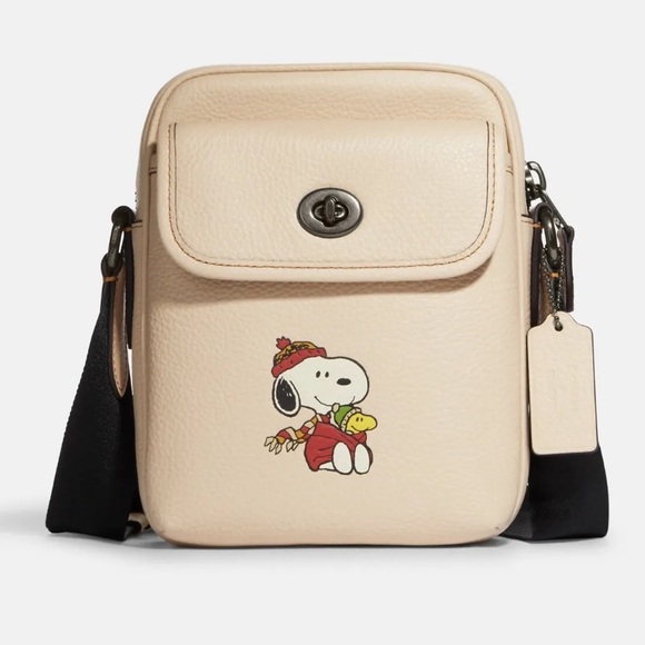 Coach X Peanuts Heritage Crossbody With Snoopy Motif NWT PRICE FIRM - Picture 1 of 6